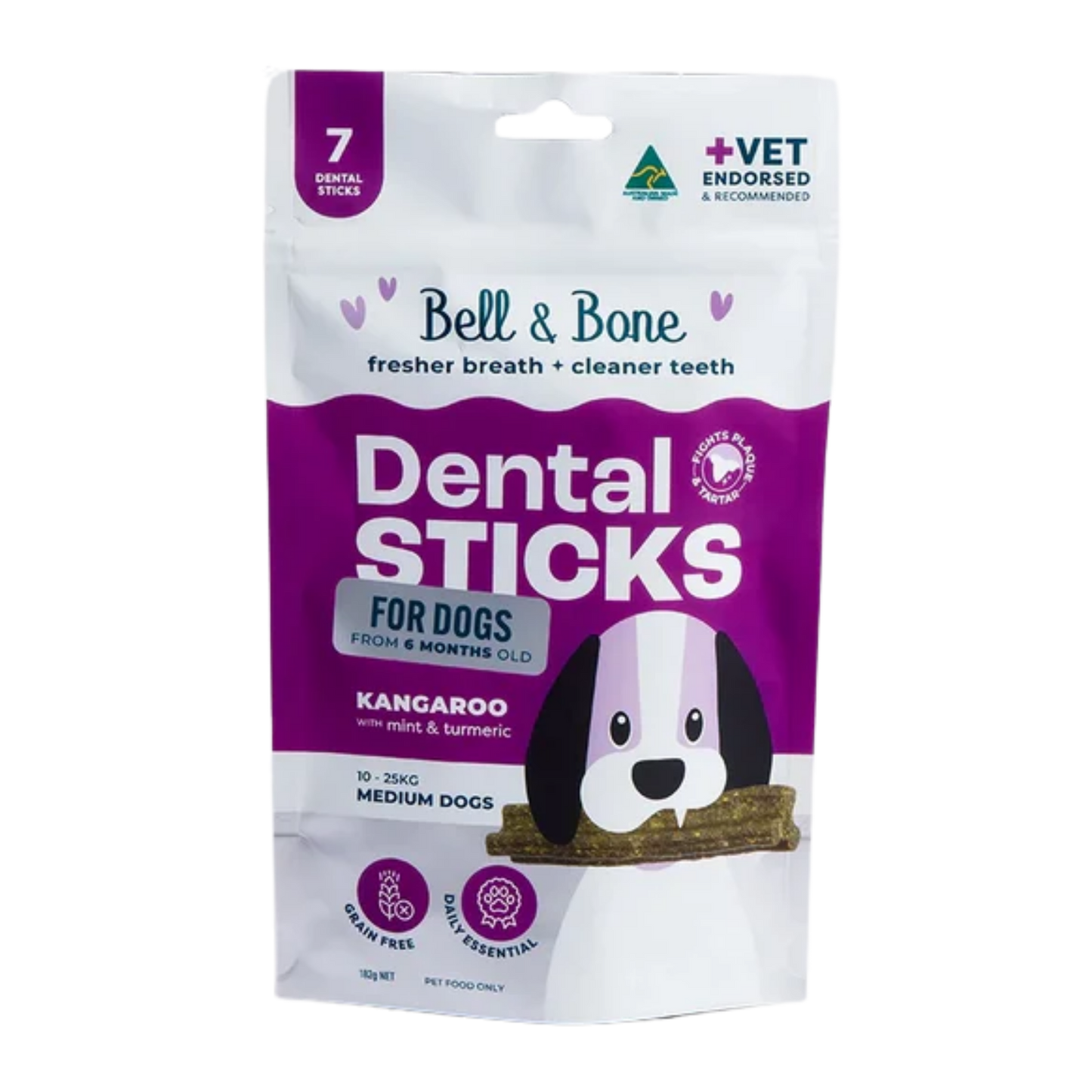Bell & Bone Dental Stick Medium Dog 7pks