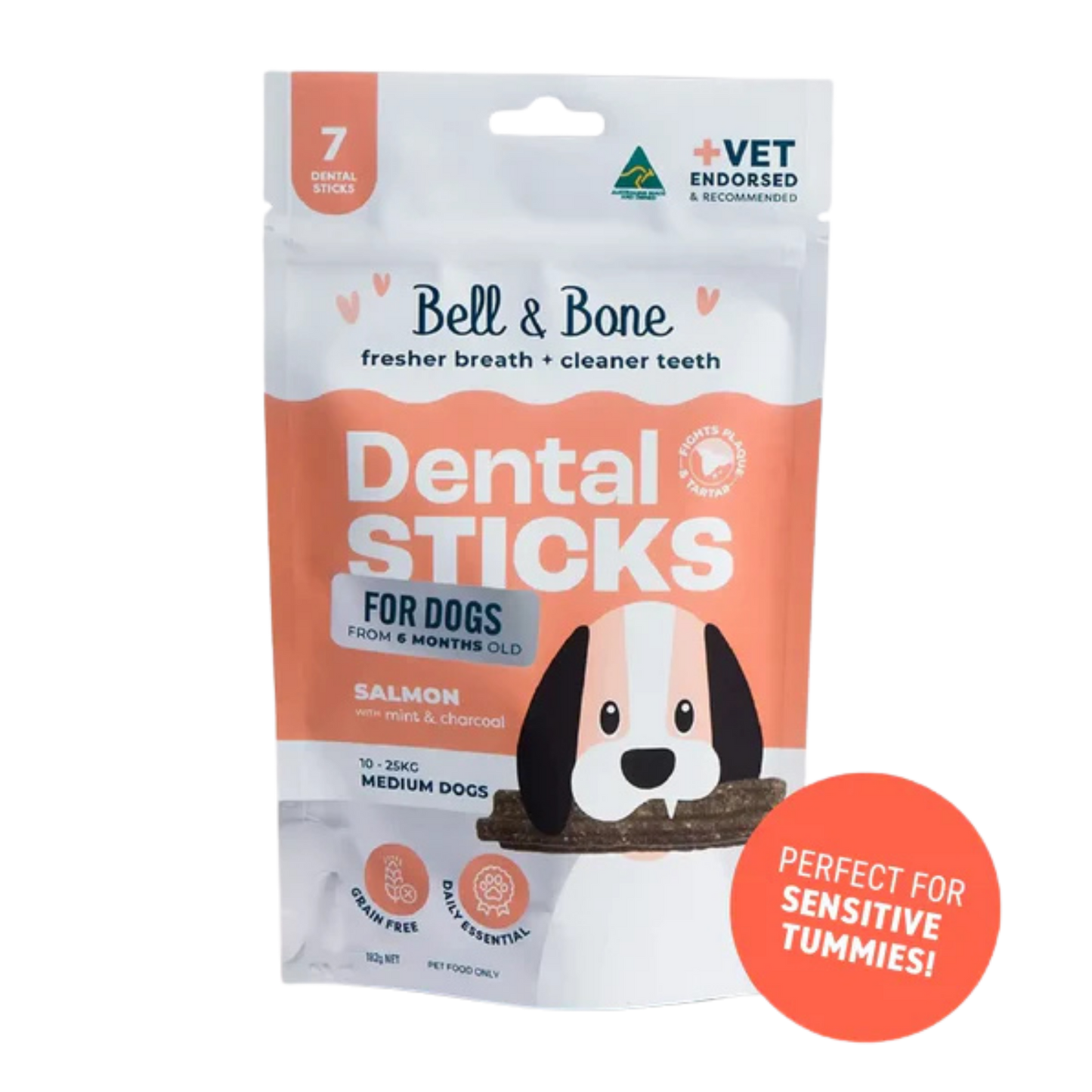 Bell & Bone Dental Stick Medium Dog 7pks